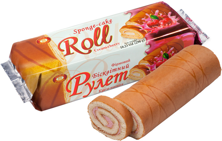 Рулет ФІРМОВИЙ ХБФ крем-вишня 290г